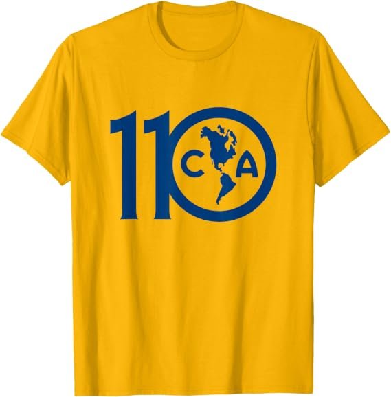 Club America 110th Anniversary Mexico Soccer Logo T-Shirt