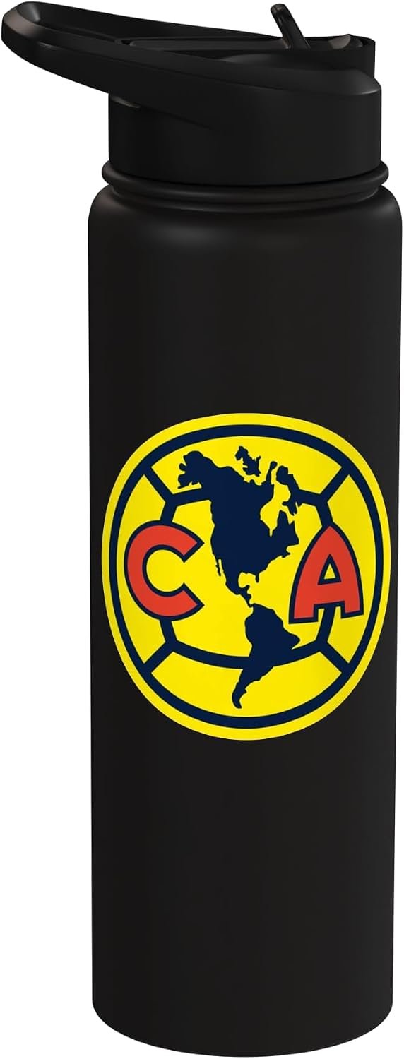 Club America Classic Crest Circle with Americas Map Stainless Steel Insulated Water Bottle