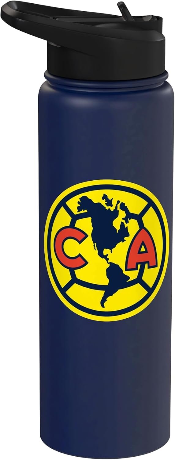 Club America Classic Crest Circle with Americas Map Stainless Steel Insulated Water Bottle
