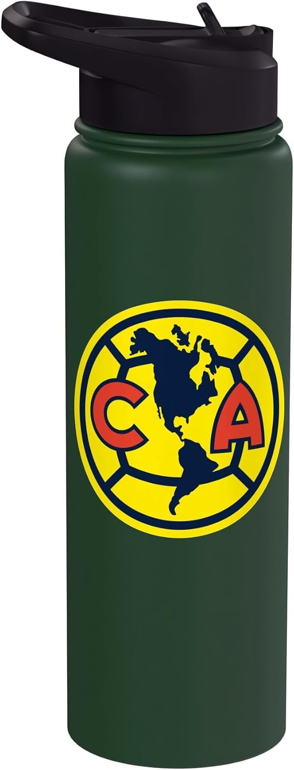 Club America Classic Crest Circle with Americas Map Stainless Steel Insulated Water Bottle