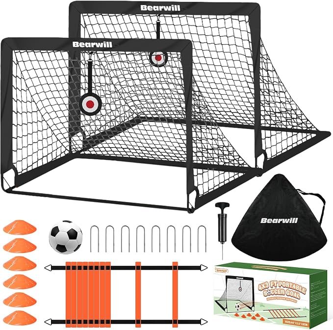 Soccer Goal, Kids Soccer Goals for Backyard Set of 2