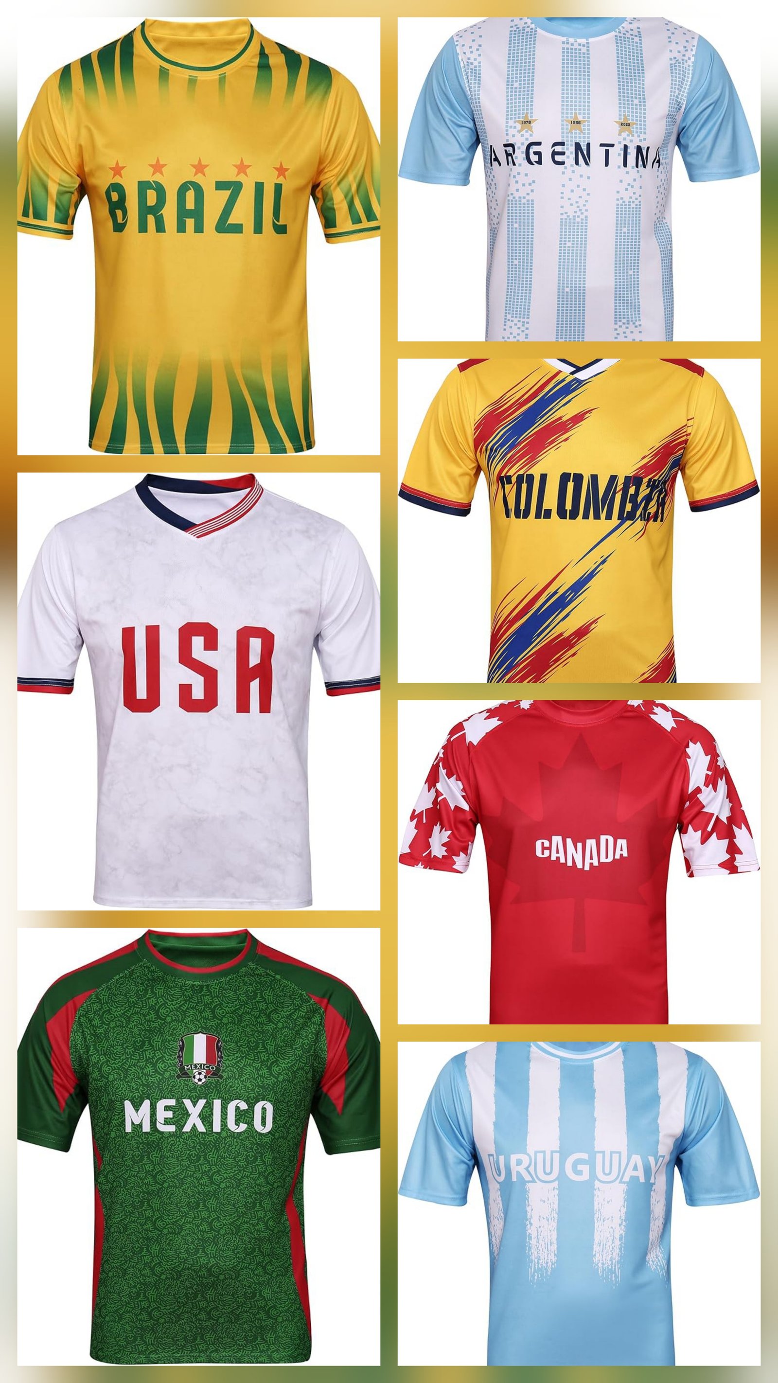 World Cup Team Shirts