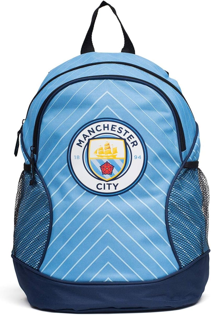  Maccabi ART Manchester City Double Zipper Backpack Blue