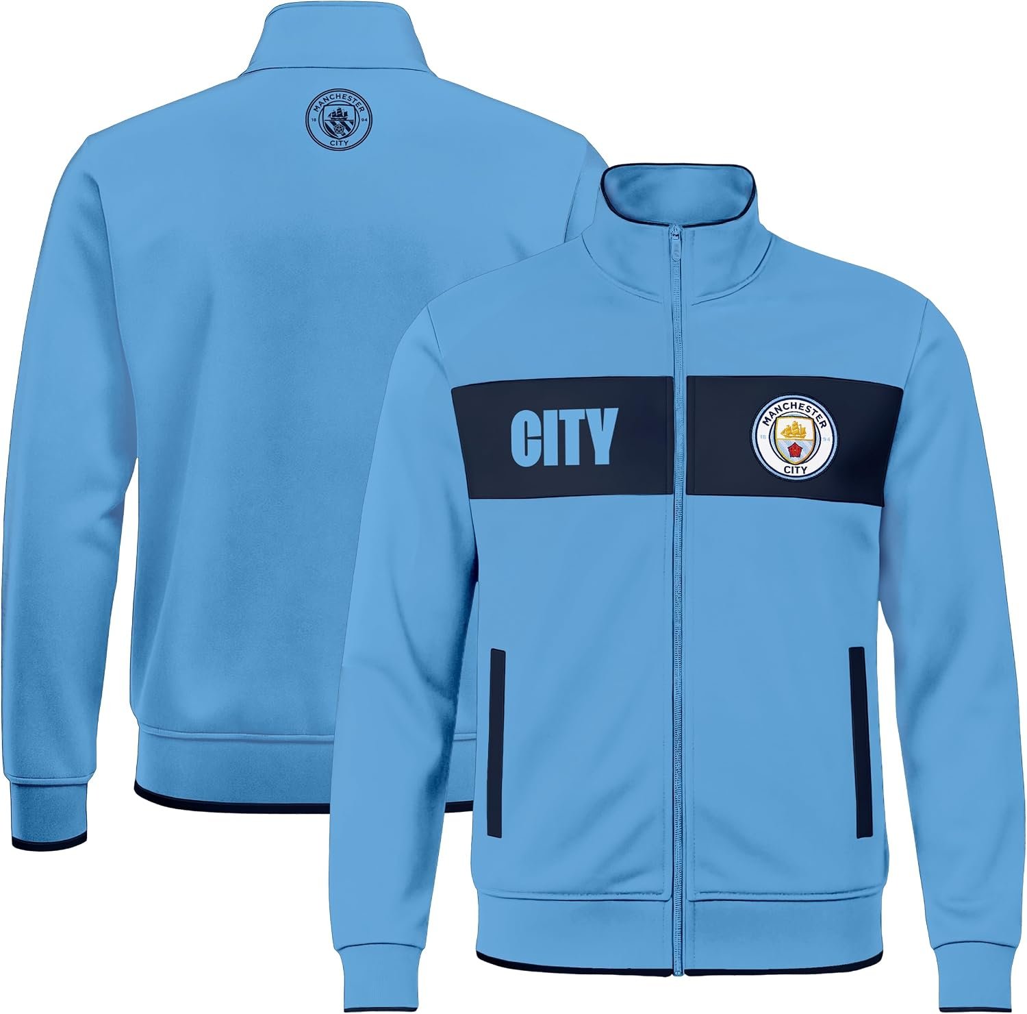 Icon Sports Officially Licensed Manchester City FC Soccer Track Jacket